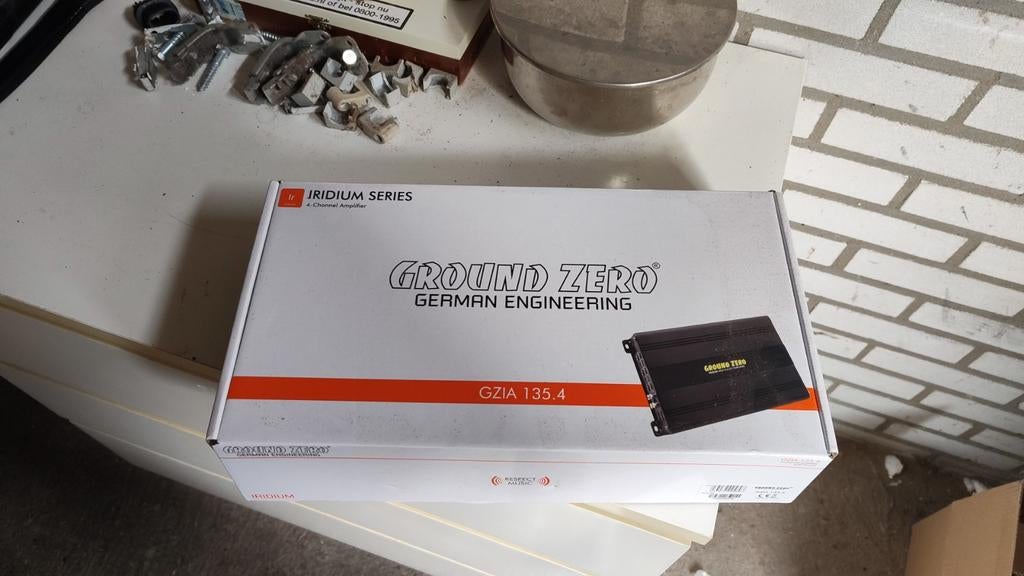 Ground Zero Iridium GZIA 135.4 versterker, Auto diversen, Ophalen of Verzenden, Nieuw