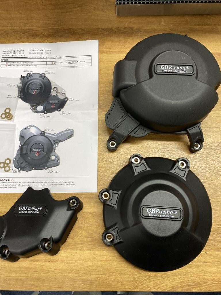 ducati 1100 ,696 796 engine covers set, Ophalen of Verzenden, Nieuw