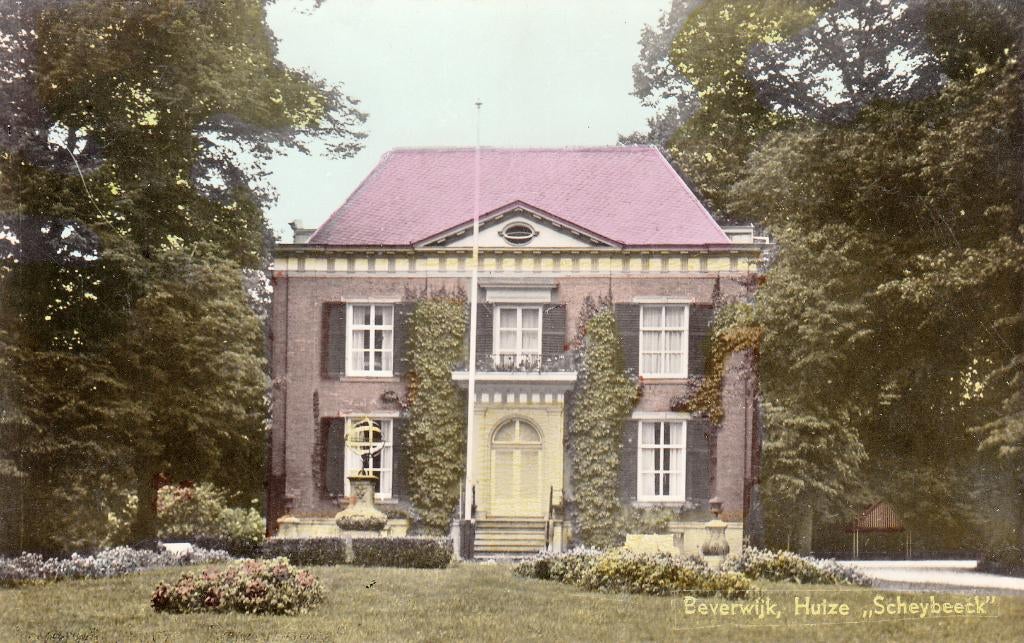 Beverwijk   -   Huize Scheybeeck             =0005=, Ophalen of Verzenden, 1940 tot 1960, Ongelopen, Noord-Holland