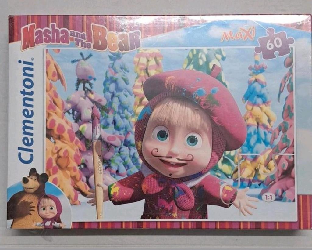 Masha en de Beer Puzzel - 60 Stukjes - Clementoni, Gebruikt, Clementoni, Info@clementoni.it, Via Galileo Galilei, 15, 62019 Recanati MC, Italië