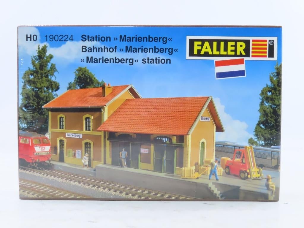 FALLER 190224: bouwpakket station Mariënberg, Overige merken, Wisselstroom, Brug, Tunnel of Gebouw, Nieuw