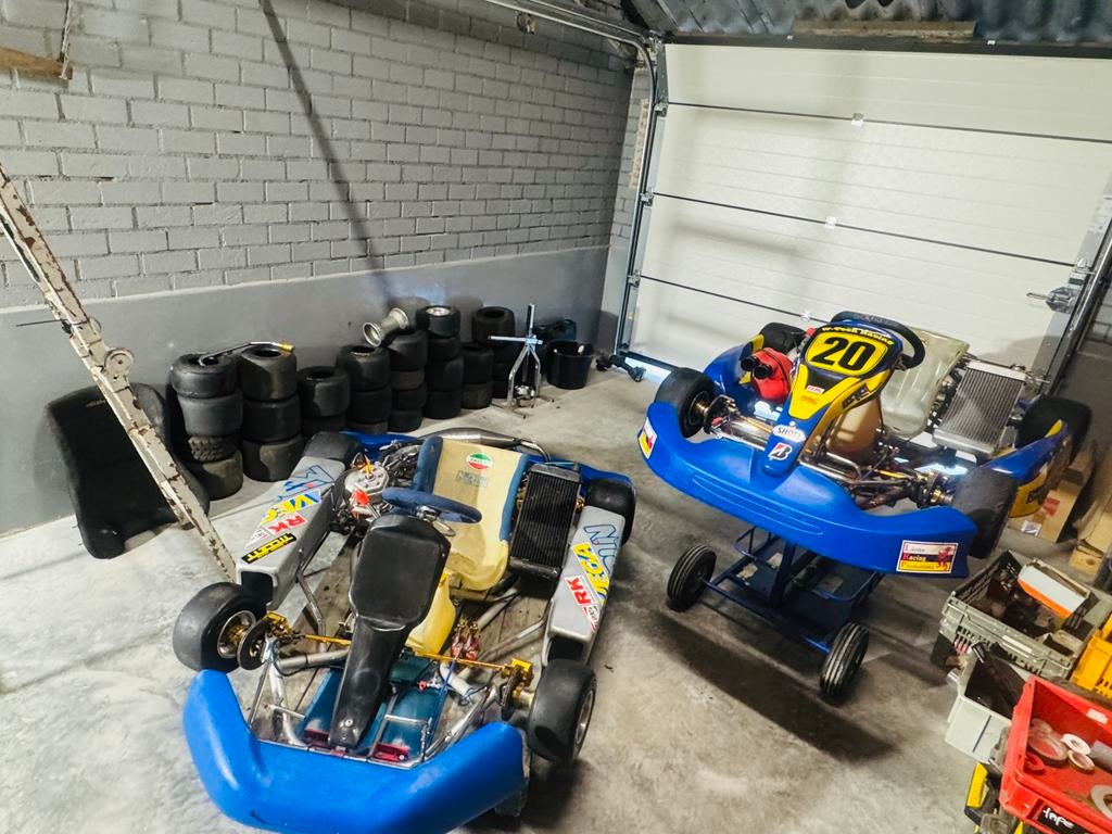 2  schakelkarts 125cc merlin, Sport en Fitness, Karting, Ophalen, Zo goed als nieuw, Kart