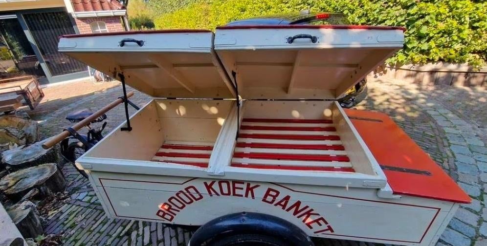 bakkers bakfiets oldtimer antiek bakfiets, Gebruikt, Goederen, Gazelle, Knibbelweg 73H