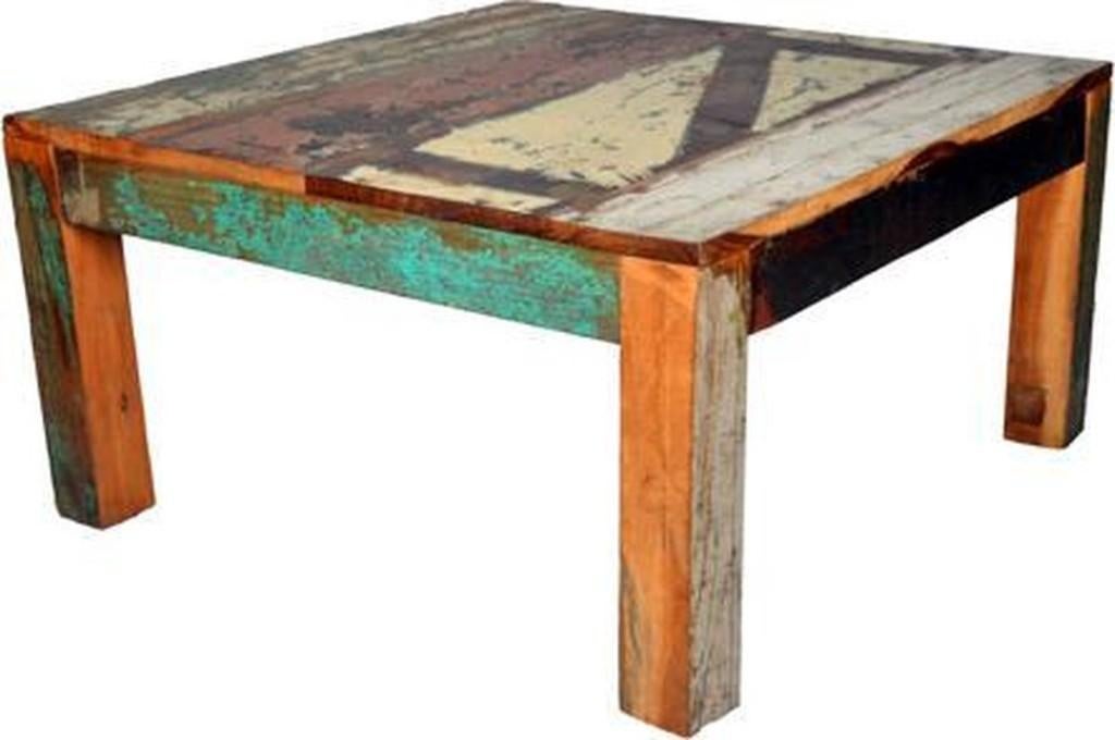 Salontafel 90x90x47cm Scrapwood / Sloophout NIEUW, 50 tot 100 cm, 1786 PC - 15, Vierkant, Nieuw