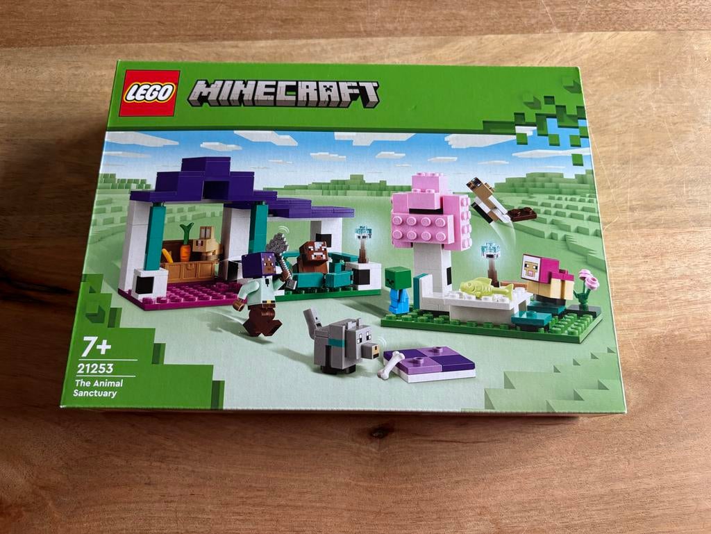 LEGO Minecraft De Dierenopvang (21253) - Nieuw in doos, Ophalen of Verzenden, Nieuw, Complete set, Lego