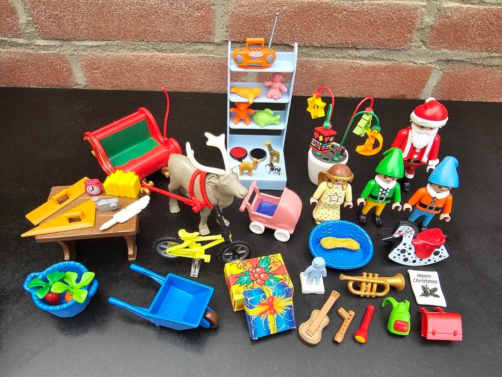 Playmobil 5494 kerst adventskalender (kerstman), Ophalen of Verzenden, Zo goed als nieuw