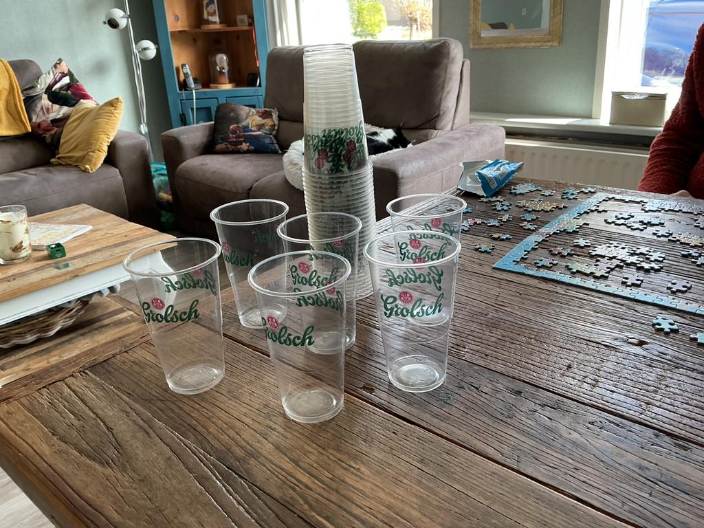 Tk grolsch evenementen bierbekers 0,25 liter zie foto, Ophalen of Verzenden