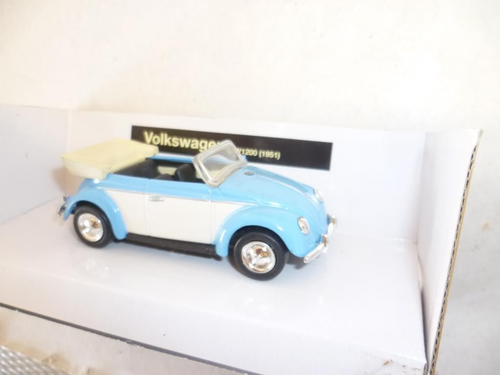 Volkswagen Kever Beetle 1200 1951 cabriolet 1:43 modelauto, Hobby en Vrije tijd, Modelauto's | 1:43, Ophalen of Verzenden, Nieuw