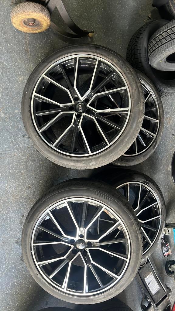 Nette audi q7 skyline banden en velgen, Auto-onderdelen, Banden en Velgen, Ophalen, Gebruikt, 265 mm, Banden en Velgen