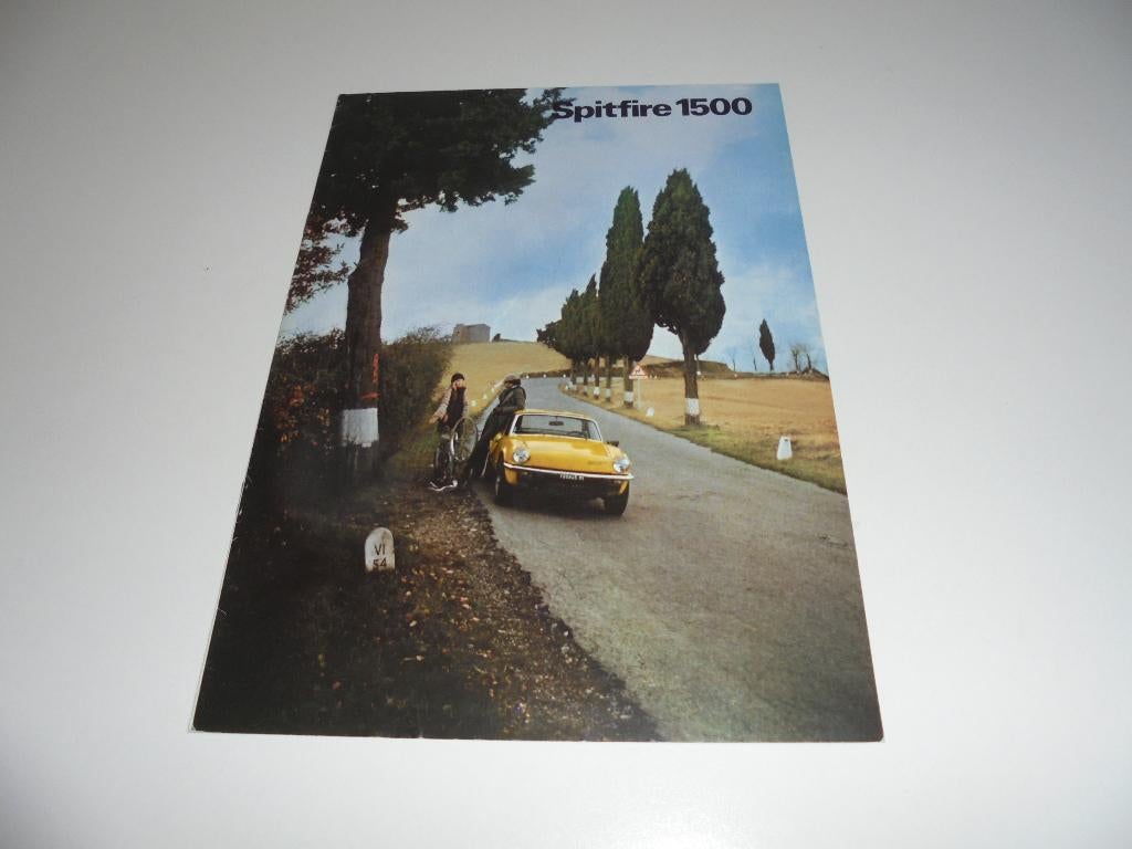 brochure Triumph Spitfire 1500, Boeken, Ophalen of Verzenden, Zo goed als nieuw, Overige merken