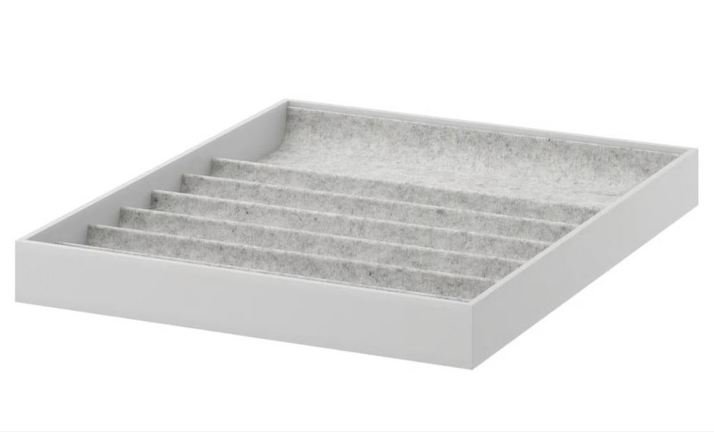 IKEA Komplement lade met inzet voor sieraden, grijs, Ophalen of Verzenden, Zo goed als nieuw