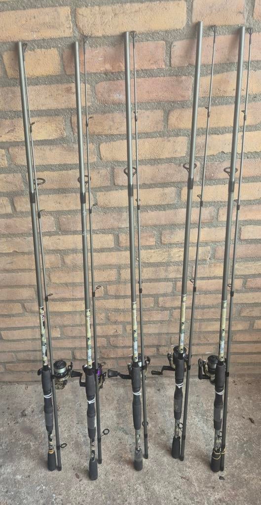 Mitchell Tanager Pink Camo II Spin Combo, hengel en haspel combo, draaiende combo's, allround vissen, ideaal voor beginners of gelegenheidsvissers, uniseks, roze, 2,4 m | 10-30 g