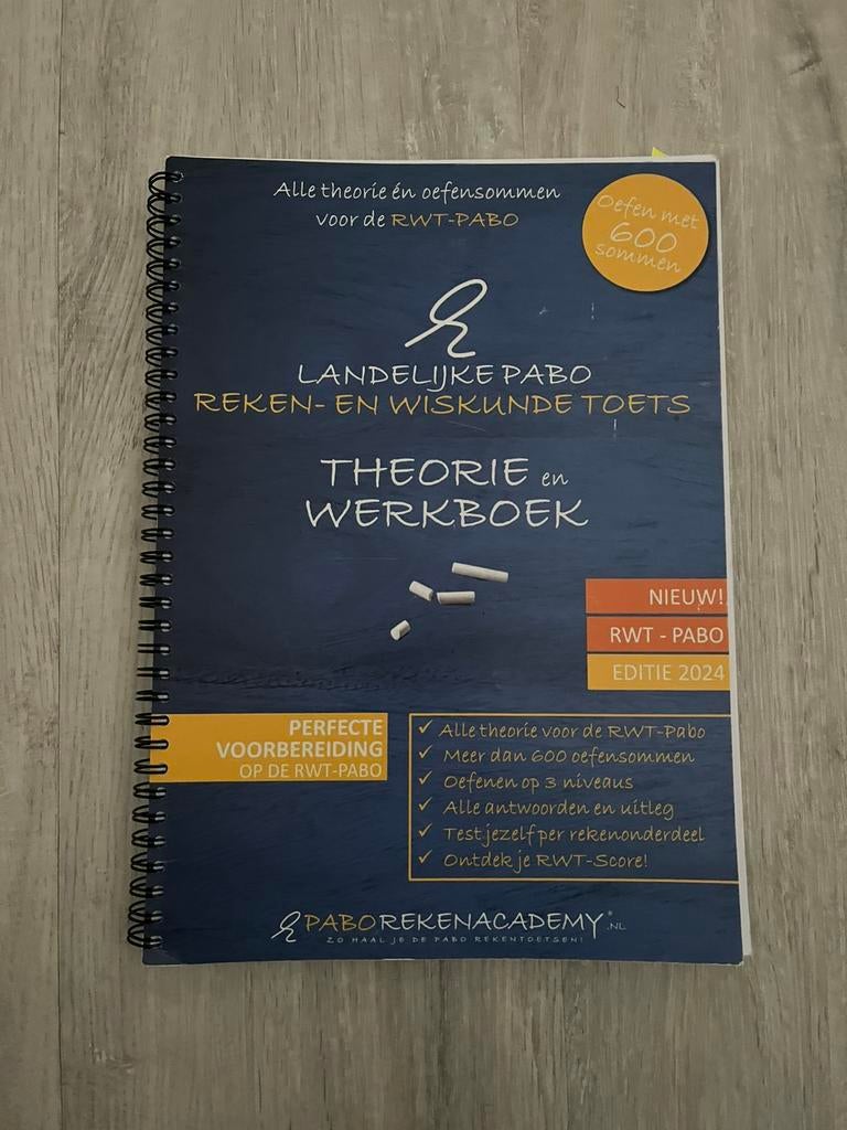 RWT theorie & werkboek Pabo, Boeken, Ophalen of Verzenden, Alpha, Zo goed als nieuw, HBO