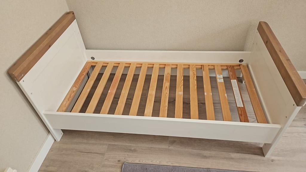 Babypark Savigno juniorbed 70x140 wit met commode, Ophalen, Gebruikt, 70 tot 85 cm, 140 tot 160 cm