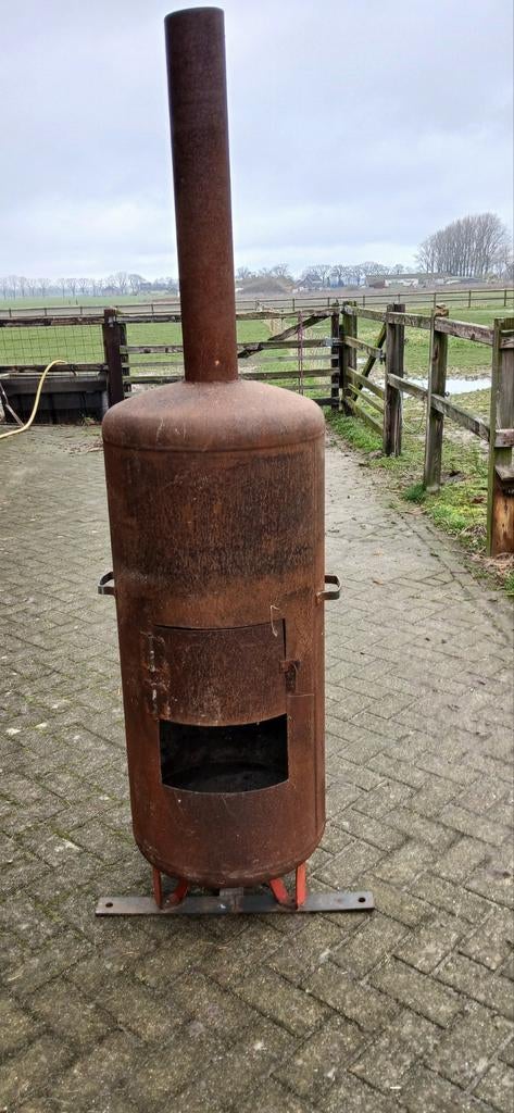 Houtkachel voor buiten, Ophalen