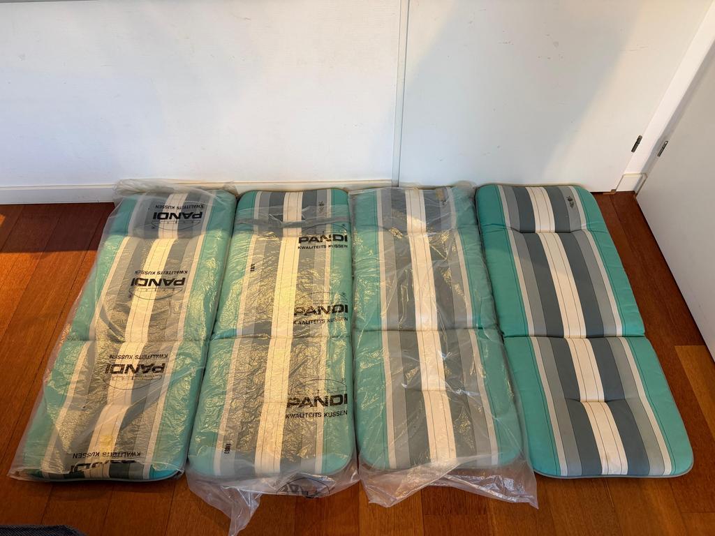 Pandi Kwaliteits Kussens - 4 Tuinstoel kussens, Ophalen of Verzenden, Gebruikt