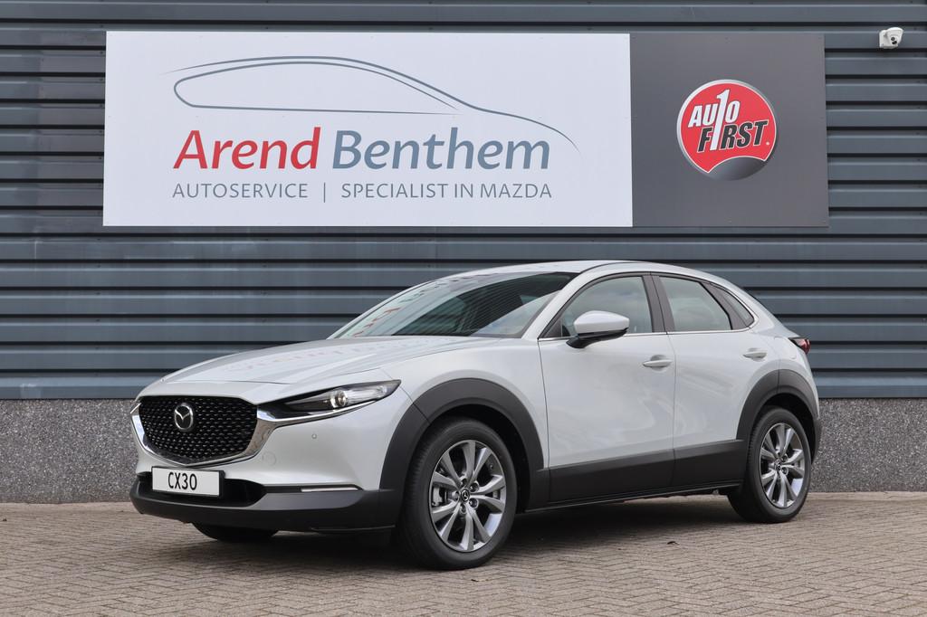 Mazda CX-30 Automaat 2.0 e-SkyActiv-G Exclusive-line 2.0 e-S, Gebruikt, 4 cilinders, Wit, Bedrijf