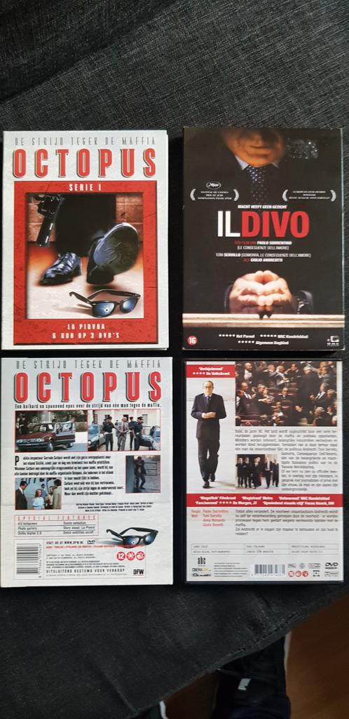 DVD Il Divo en 3dvd Octopus (Maffia), Alle leeftijden, Ophalen of Verzenden, Zo goed als nieuw, Detective en Krimi