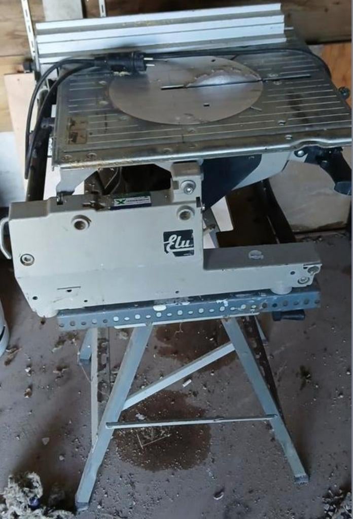 Elu Flipover Afkortzaag / Zaagtafel, Ophalen, Gebruikt, Afkortzaag, Elu
