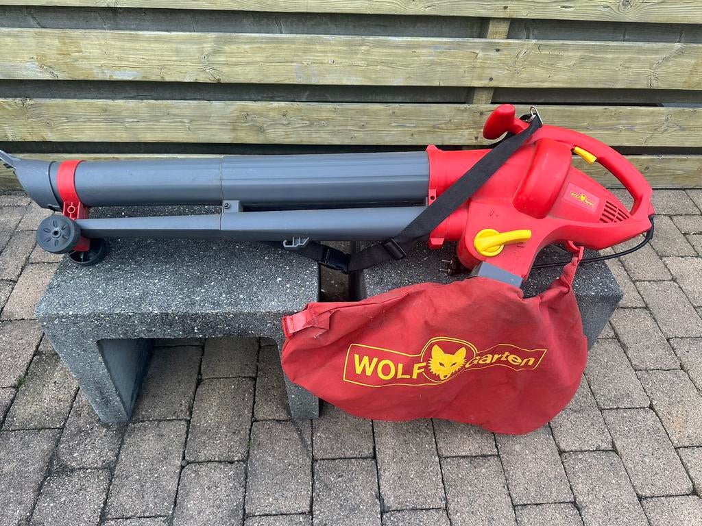 Wolf garten bladblazer en bladzuiger met opvangzak, Tuin en Terras, Bladblazers, Gebruikt, Elektrisch, Met opvangzak, Met zuigfunctie