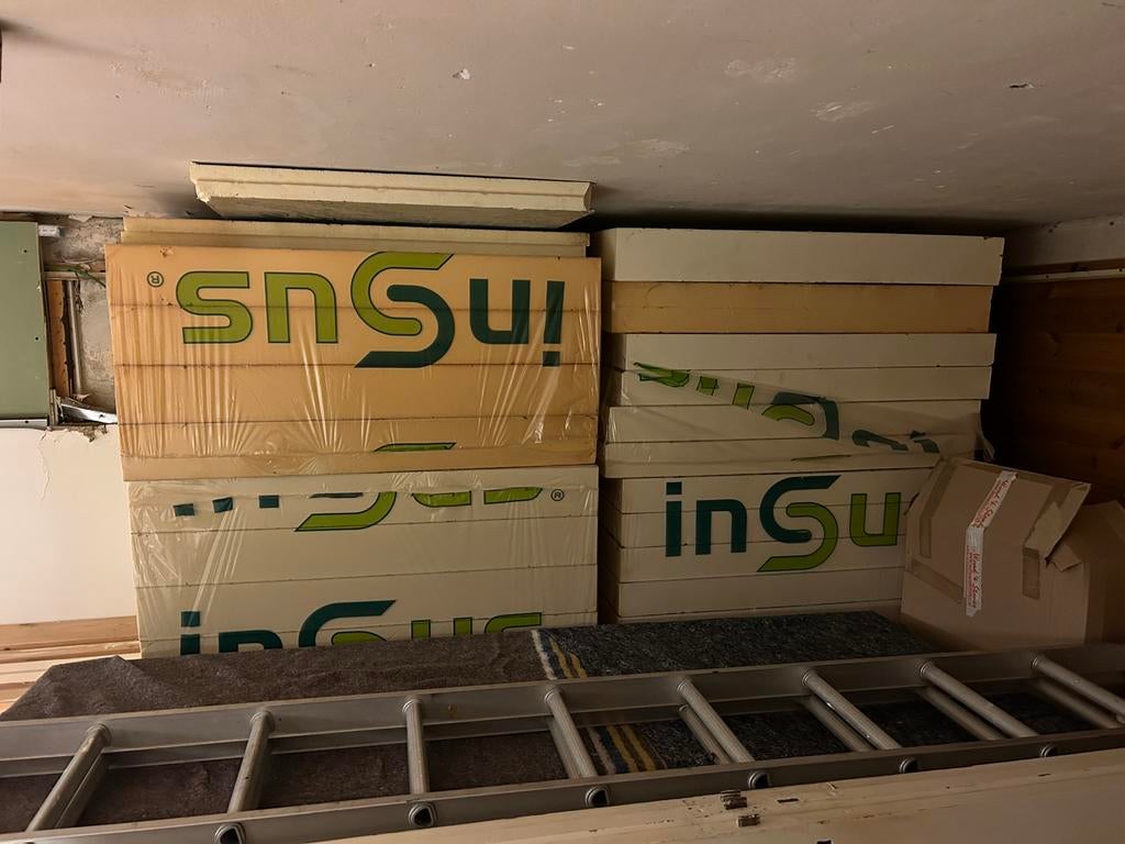 Restant pir / pur isolatie platen Insus, Doe-het-zelf en Verbouw, Isolatie en Afdichting, Ophalen, Nieuw, Hardschuim (Pir), 10 tot 15 m²