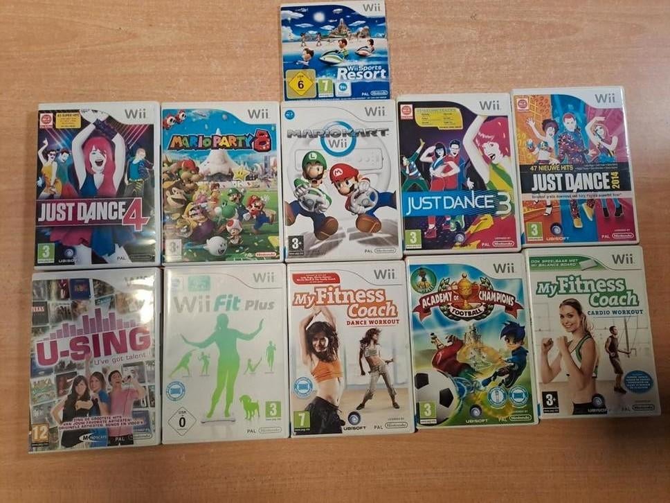 Wii Spellen Bundel: Just Dance, Mario Kart, Wii Fit & Meer!, Spelcomputers en Games, Games | Nintendo Wii, Ophalen of Verzenden