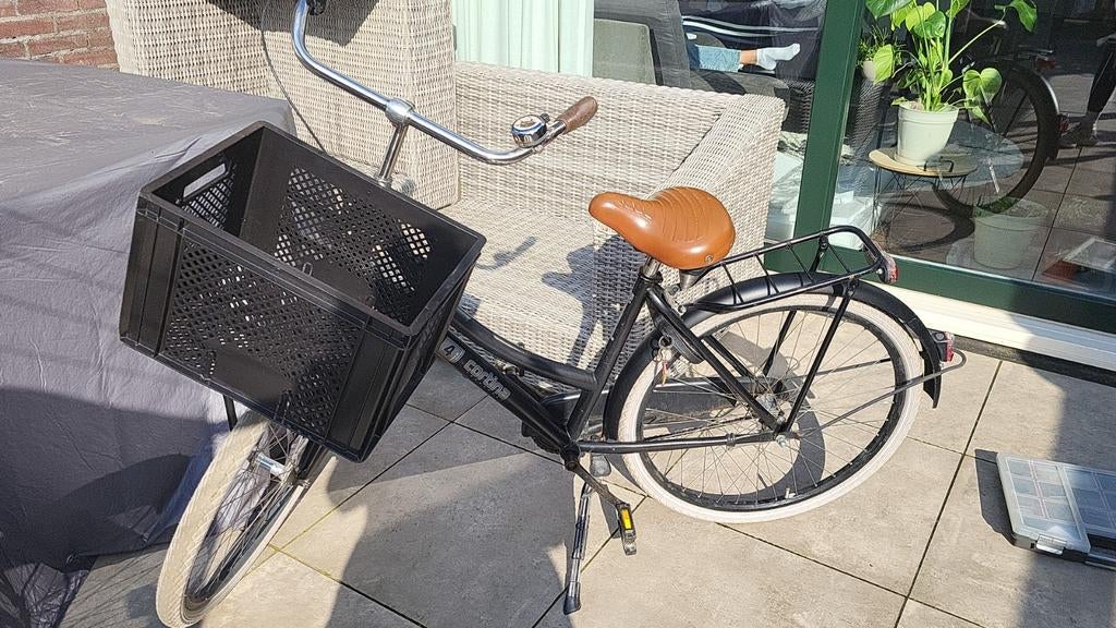 Cortina transportfiets kinder 26". Zwart met terugtraprem., Gebruikt, Cortina U4 transportfiets, Versnellingen, Ophalen