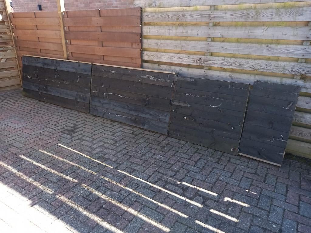Lage schutting 5.35 mtr., Tuin en Terras, Ophalen of Verzenden, Gebruikt, 250 cm of meer, Planken
