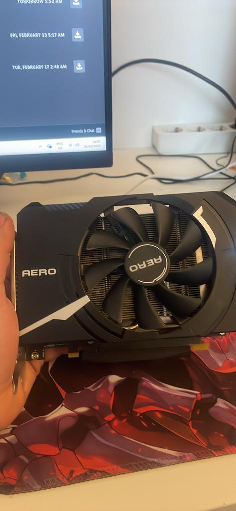 MSI GeForce RTX 3050 AERO ITX 8G, Ophalen, Gebruikt, HDMI, GDDR6