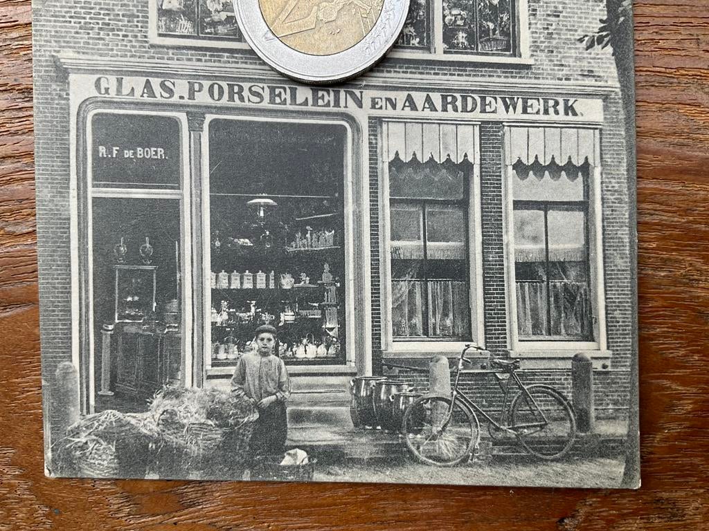 Workum winkel RF de Boer Glas, Porselein, Aardewerk, Ophalen of Verzenden, Voor 1920, Friesland