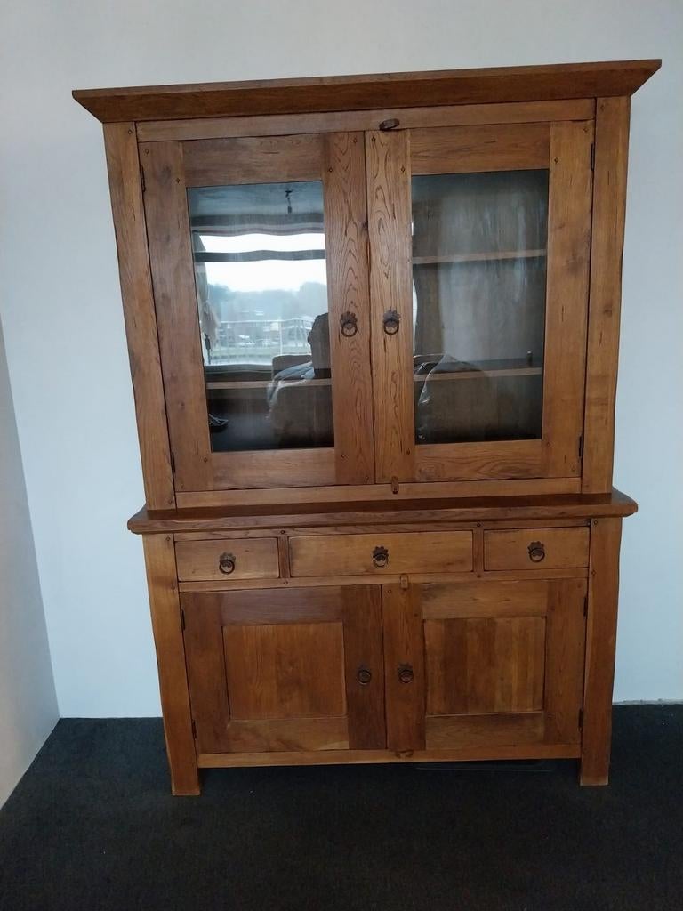 Kast, eiken in nieuwstaat ., Ophalen, Eikenhout, Zo goed als nieuw, 150 tot 200 cm