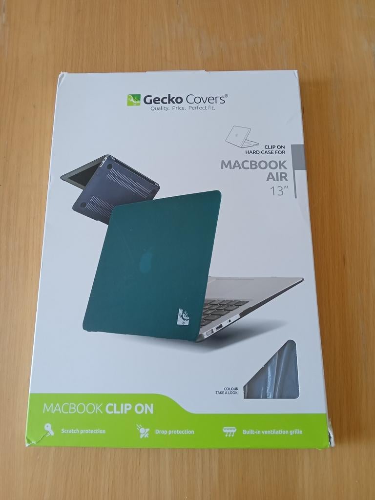 Gecko Covers clip on hard case MacBook Air 13" zwart NIEUW, Ophalen of Verzenden, 13 inch, Nieuw, Gecko Covers