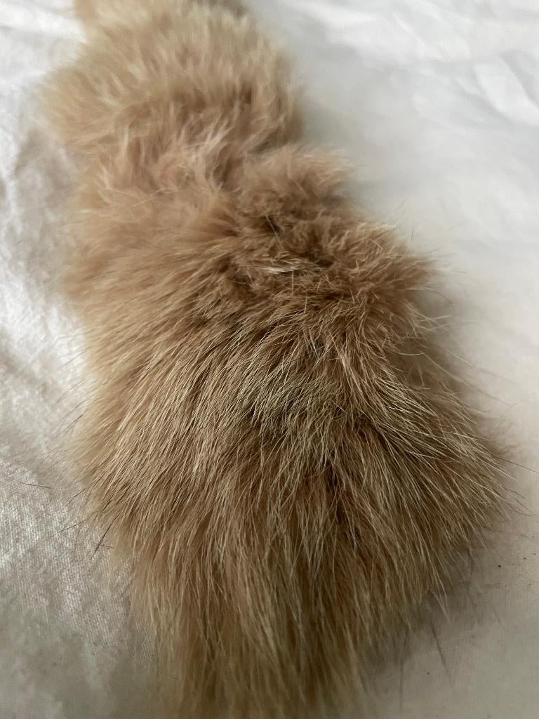 Bontkraag los (real fur), Ophalen of Verzenden, Zo goed als nieuw, Beige