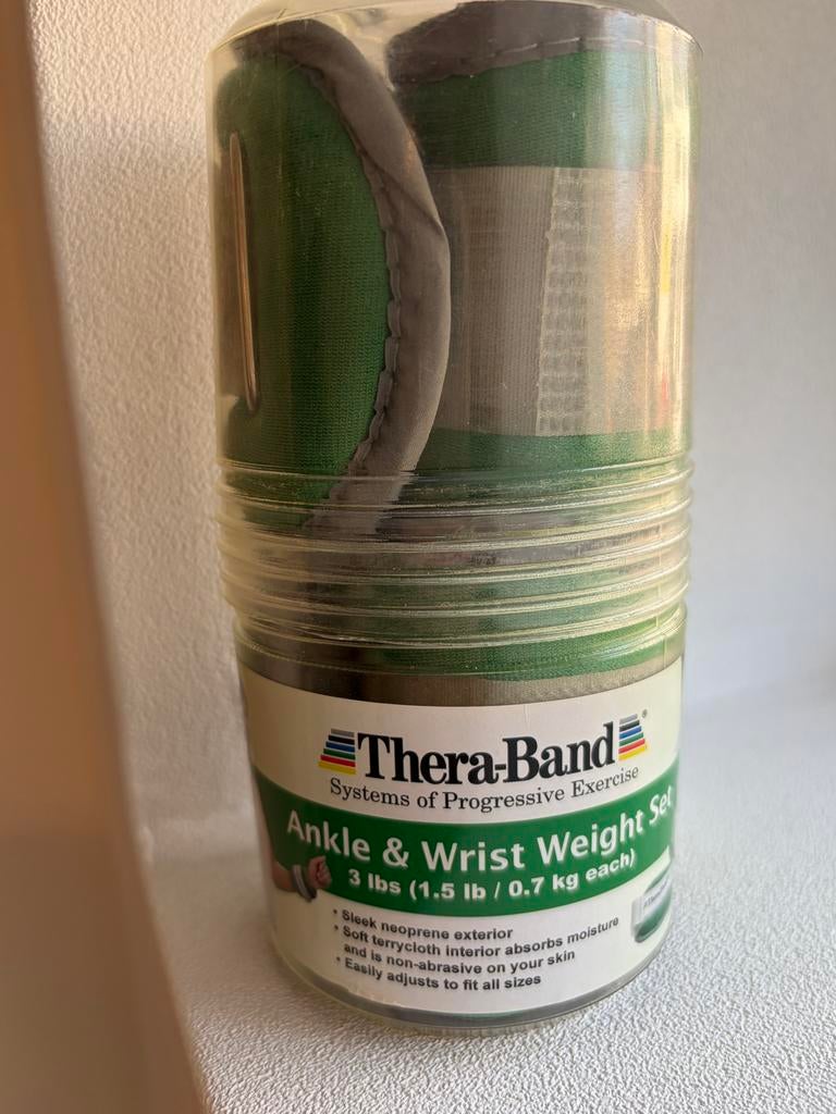 Thera-Band Gewichtsbandjes NIEUW - Enkel & Pols 2x 0.7kg, Ophalen of Verzenden, Nieuw, Armen, Overige typen