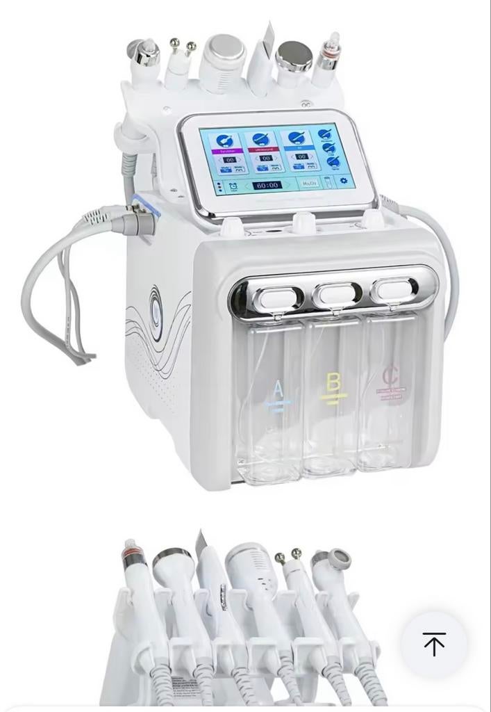 6-in-1 Hydra Aqua Gezichtsbehandeling Diep Reinigend Apparaa, Ophalen of Verzenden, Nieuw, Gehele gezicht, Reiniging
