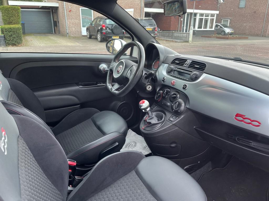 Fiat 500 0.9 TWINAIR T 500S / AIRCO / HALF LEDER / 16'' LM-V, Voorwielaandrijving, Gebruikt, Origineel Nederlands, Bedrijf