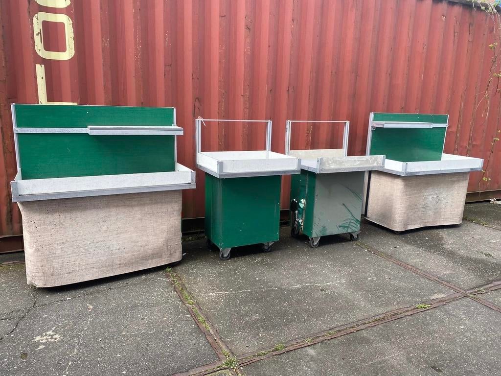 Mobiele marktkraam presentatie display 4 stuks aluminium, Ophalen of Verzenden
