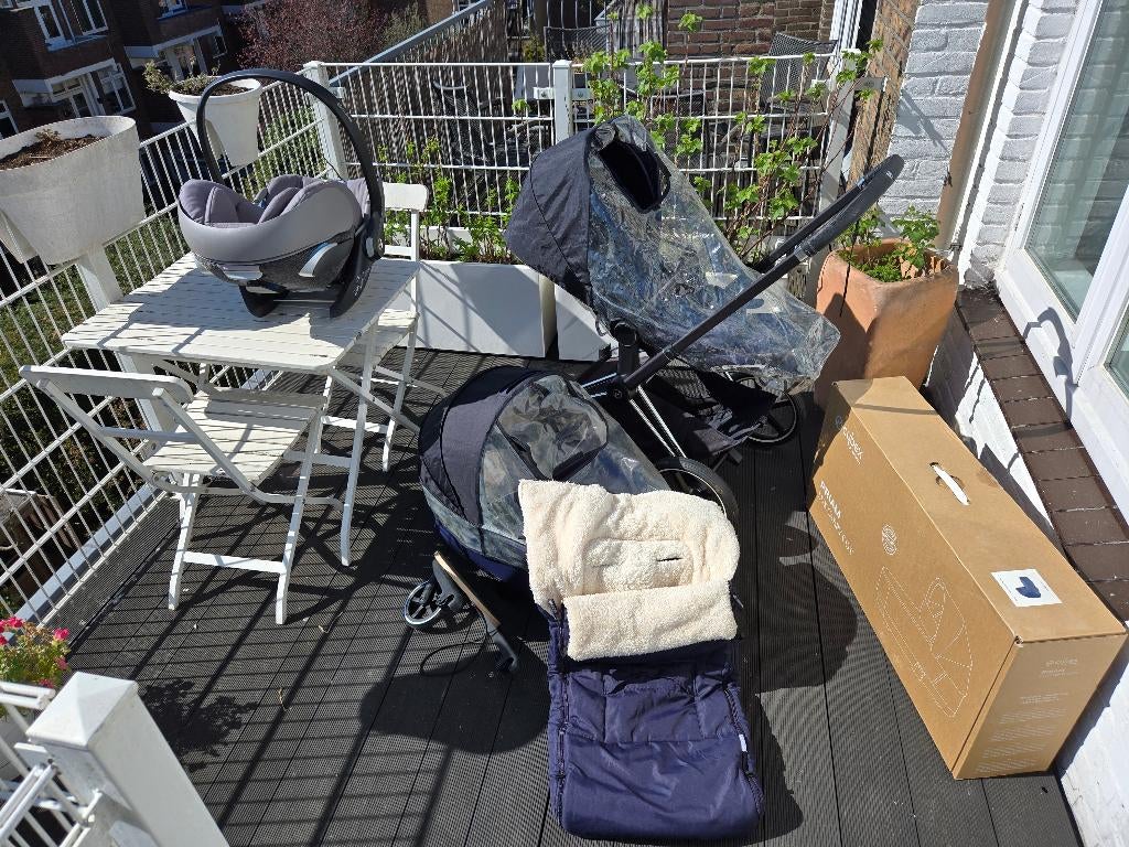 Complete Cybex set (Platinum), Gebruikt, Combiwagen, Verstelbare duwstang, Ophalen