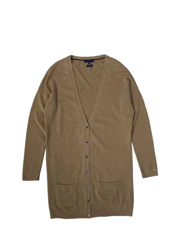 Tommy Hilfiger 100% cashmere vest Maat M/L, Ophalen of Verzenden, Nieuw, Maat 38/40 (M), Beige