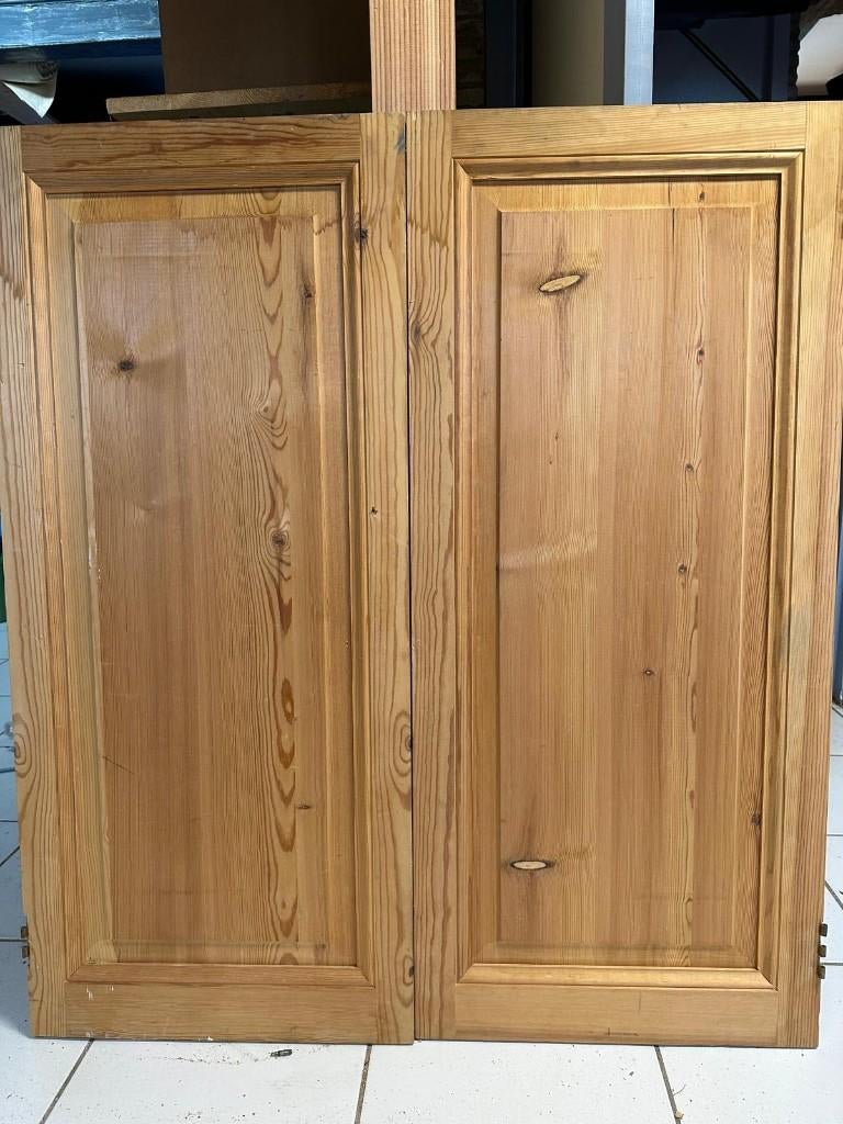 kastdeuren van noors grenen, Ophalen, Gebruikt