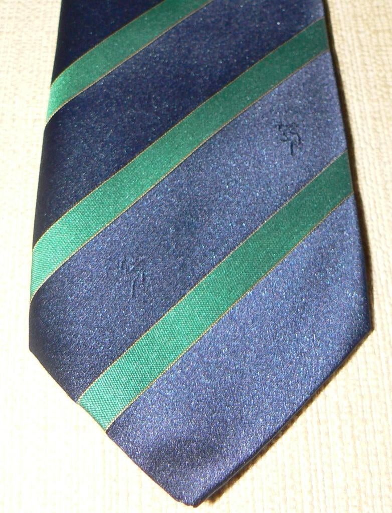 Den Haag stropdas City of The Hague met Ooievaars doorlopend, Ophalen of Verzenden, Nieuw, Blauw