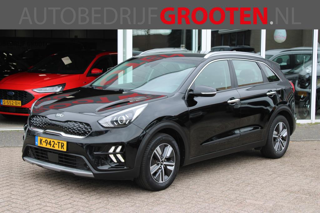 Kia Niro 1.6 GDi Hybrid DynamicLine (bj 2021, automaat), Adaptive Cruise Control, Gebruikt, Euro 6, Zwart