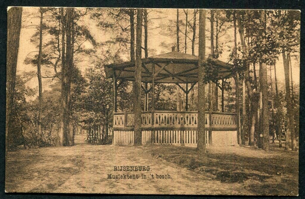 Vereeniging Driebergen-Rijsenburg' muziektent  t"bosch- 1931, Ophalen of Verzenden, 1920 tot 1940, Gelopen, Utrecht