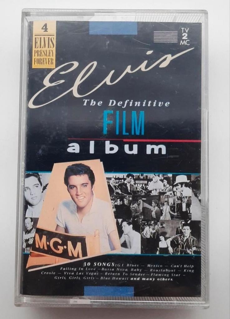 Elvis The Definitive Film Album Cassette bandje 1987, Cd's en Dvd's, Cassettebandjes, Gebruikt, Origineel, Rock en Metal, 1 bandje