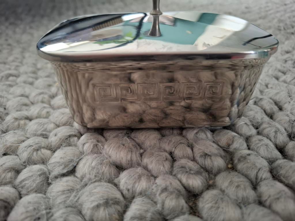 Vintage RVS botervloot Koninklijke Begeer, Antiek en Kunst, Ophalen of Verzenden