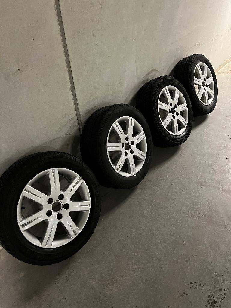 Audi velgen winterbanden, Ophalen, Gebruikt, 16 inch, Banden en Velgen