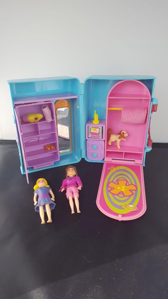 Fashion Polly! Setje in koffer, poppetjes en toebehoren. K4, Tweedehands verkoop, Tweedehands verkoop, Gebruikt, Ophalen of Verzenden