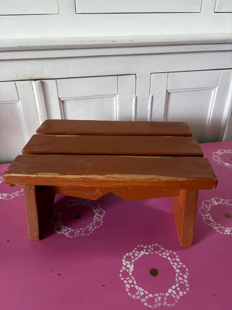 Leuk Oud Vensterbankje !, Minder dan 45 cm, Minder dan 55 cm, Gebruikt, Ophalen of Verzenden