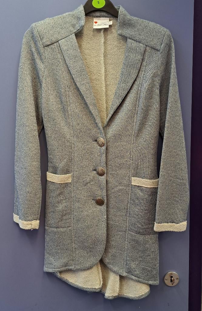 Hart by Helena Hart mooie blazer blauw gemêleerd S 48836, Blauw, ., Zo goed als nieuw, Jasje