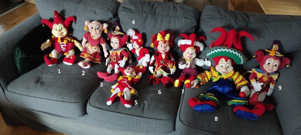 Diverse Efteling poppen Pardoes en Pardijn, Verzamelen, Efteling, Zo goed als nieuw, Beeldje of Poppetje, Ophalen of Verzenden